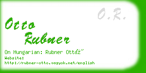 otto rubner business card